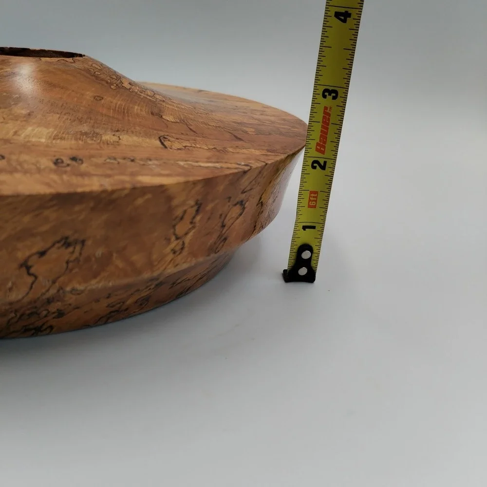 Wohlfart Studio Art Wood Turned Spalted Oak Bowl #30144 Signed Handturned MCM